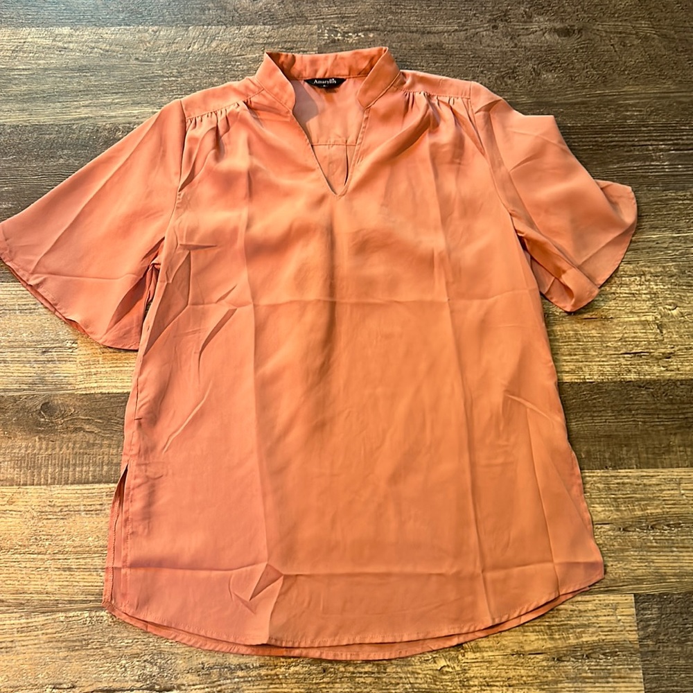 Blush Amaryllis blouse.